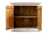 Antique Indian Floral Hand Carved Solid Wooden Vanity 97x40x93cm A0108  -